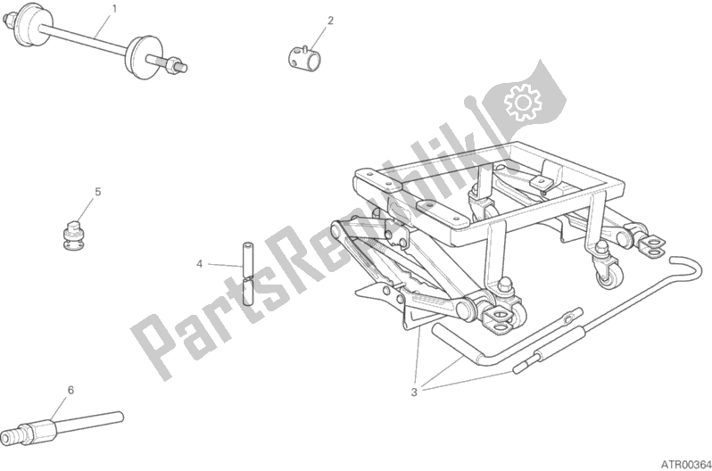 Alle onderdelen voor de Werkplaats Service Tools, Frame van de Ducati Monster 659 Australia 2020